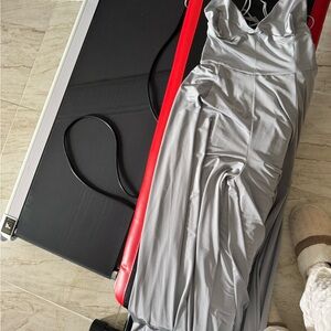 Silence + Noise Light Gray Jumpsuit